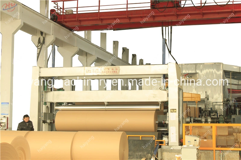 Manufacture Automatic Customized Haiyang Kraft Rewinder Waste Cutting Corrugated Paper Making Machine